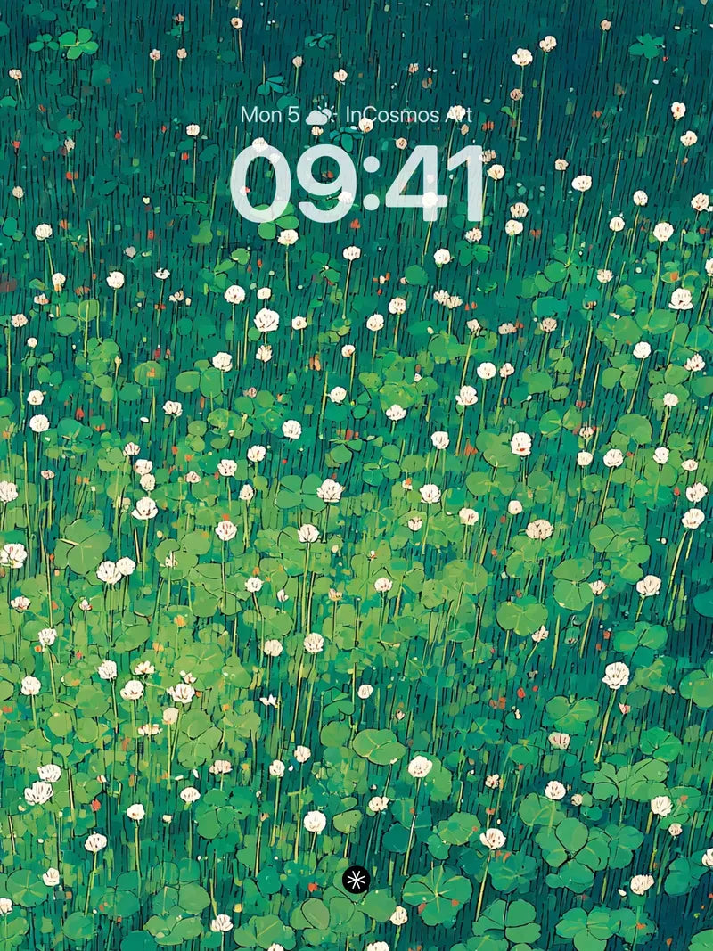 Clover Field Wallpaper 4K for iPhone Lock Screen wallpaper for iPhone, iPad & Mac