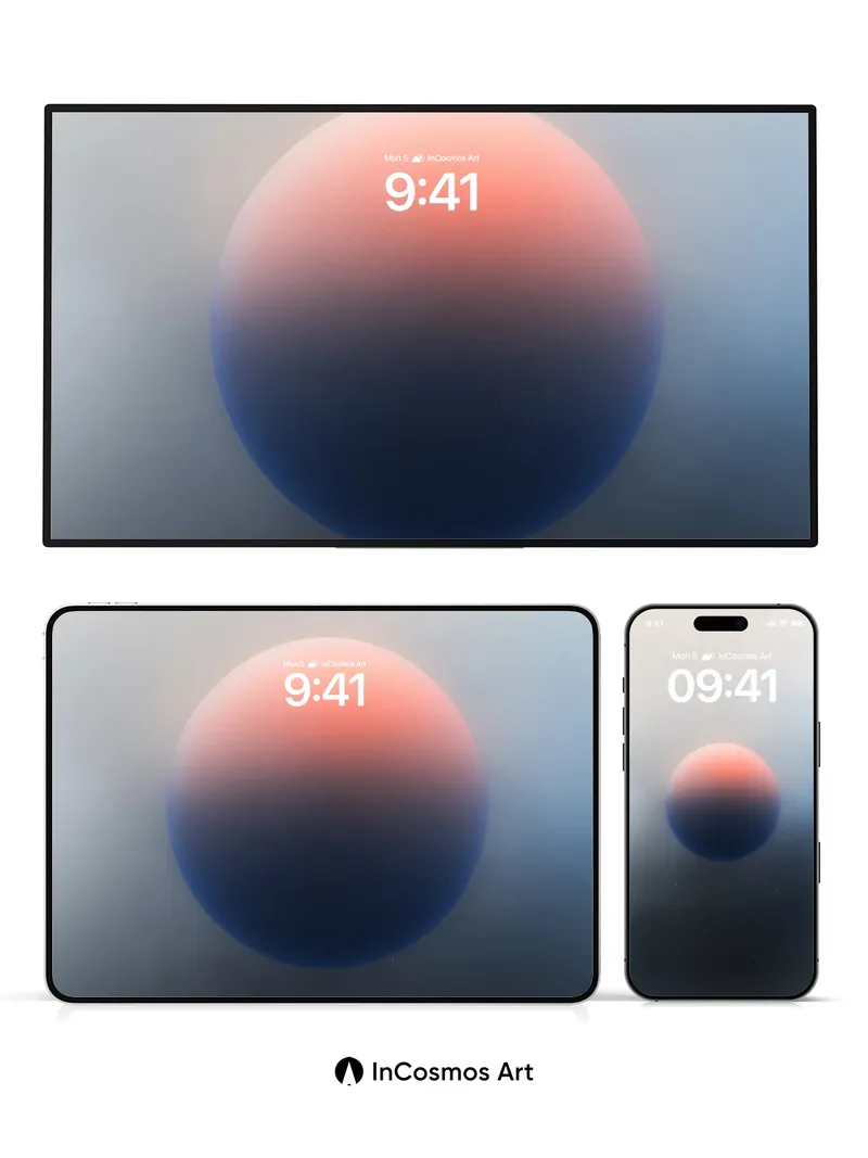 Serene Orb Wallpaper with Ethereal Hues