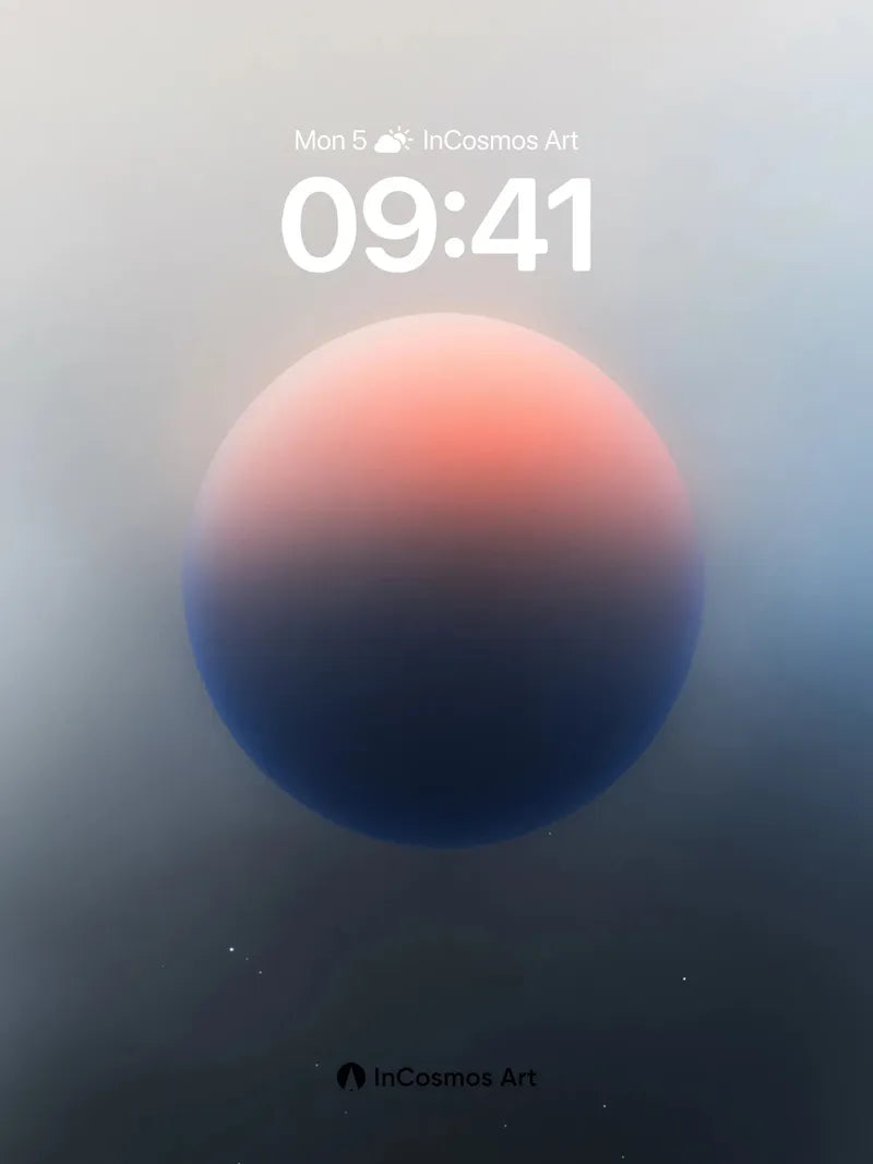 Serene Orb Wallpaper with Ethereal Hues
