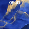 Luminous Mountain Wallpaper with Gold Veins wallpaper for iPhone, iPad & Mac