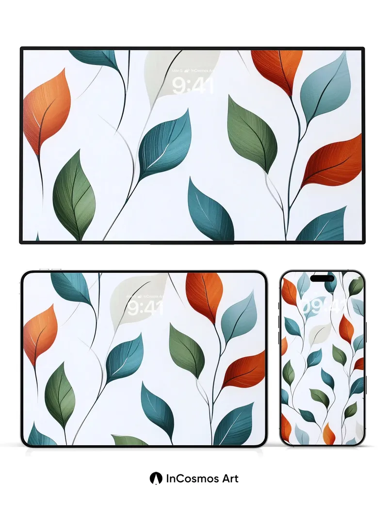 Whispering Vine Wallpaper with Autumn Hues