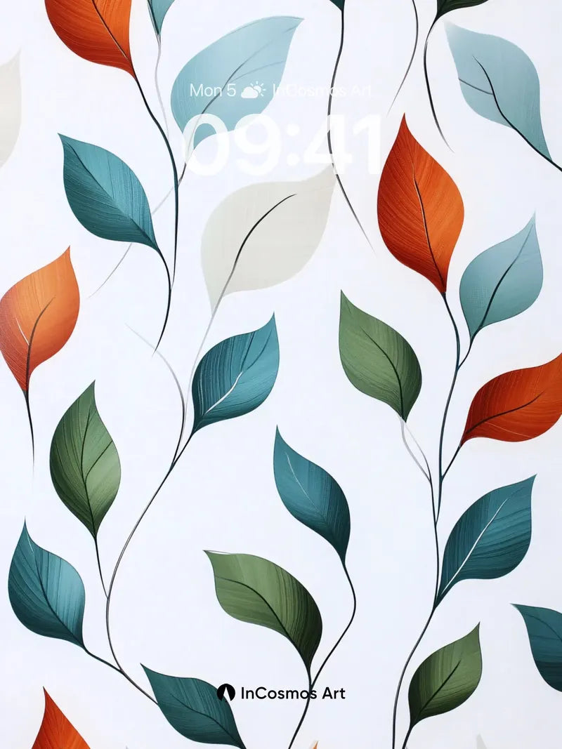 Whispering Vine Wallpaper with Autumn Hues