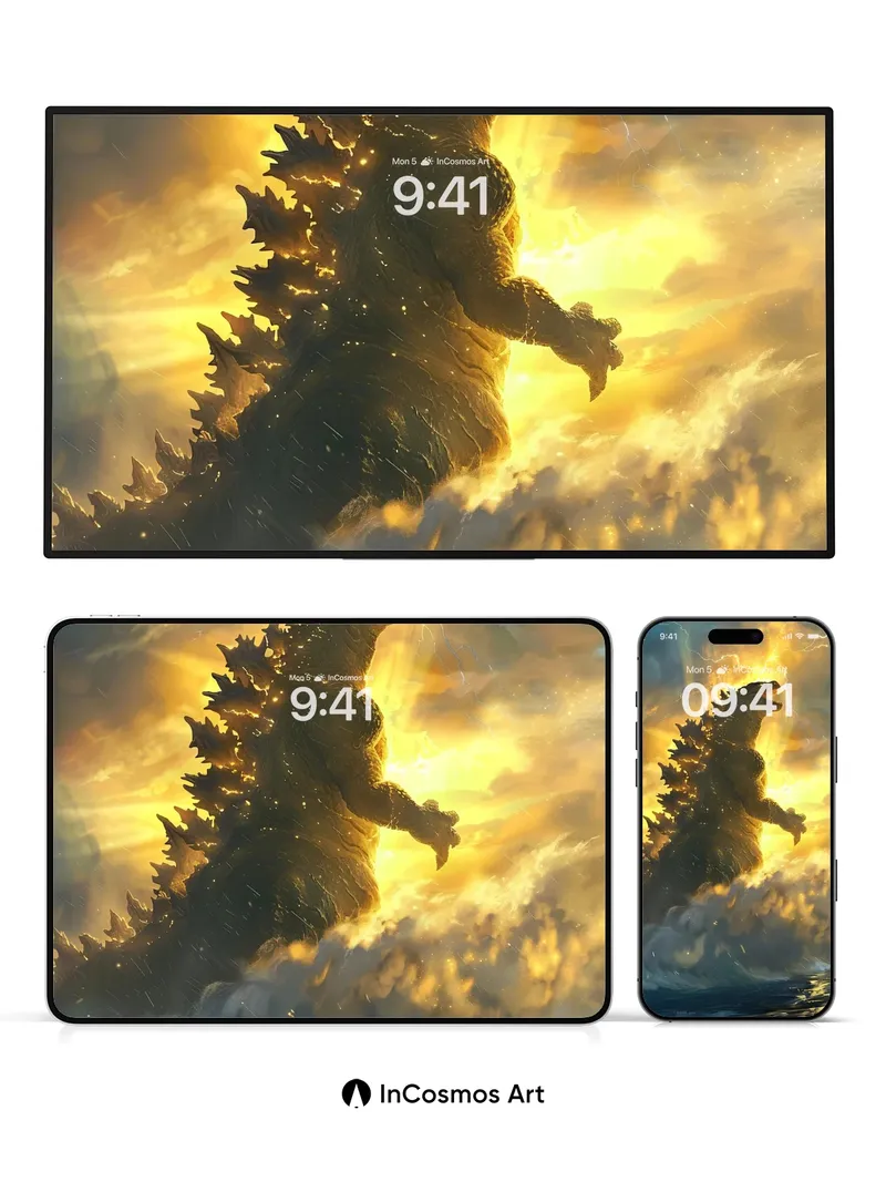 Thunder Roar Wallpaper with Godzillian Majesty