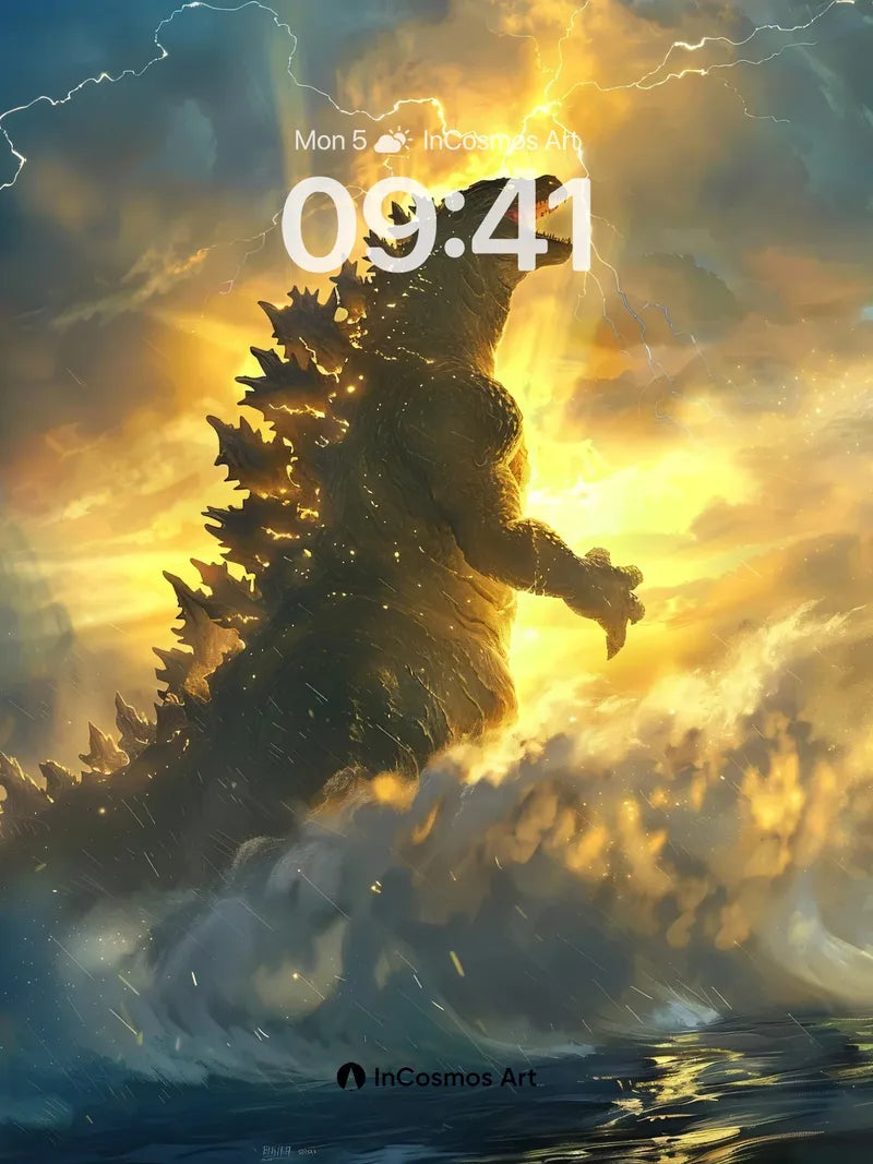 Thunder Roar Wallpaper with Godzillian Majesty