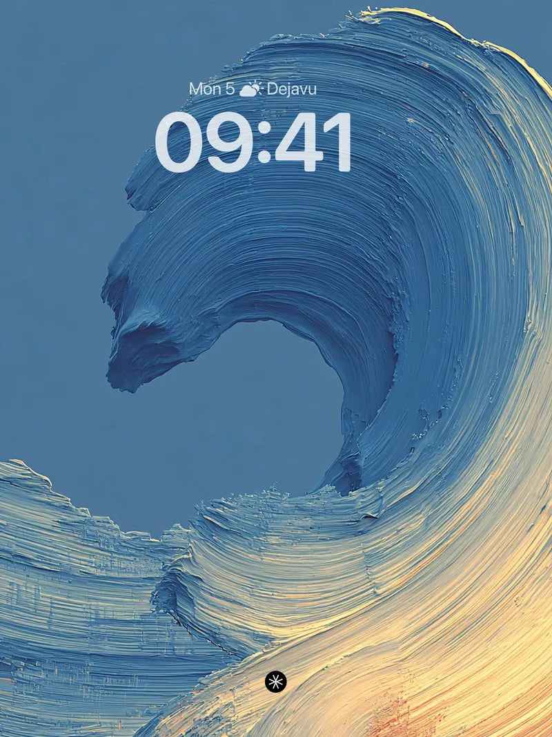 Dynamic Oceanic Flow Abstract Wallpaper