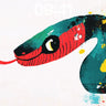 Vibrant Serpent Wallpaper with Paint-Splashed Energy wallpaper for iPhone, iPad & Mac