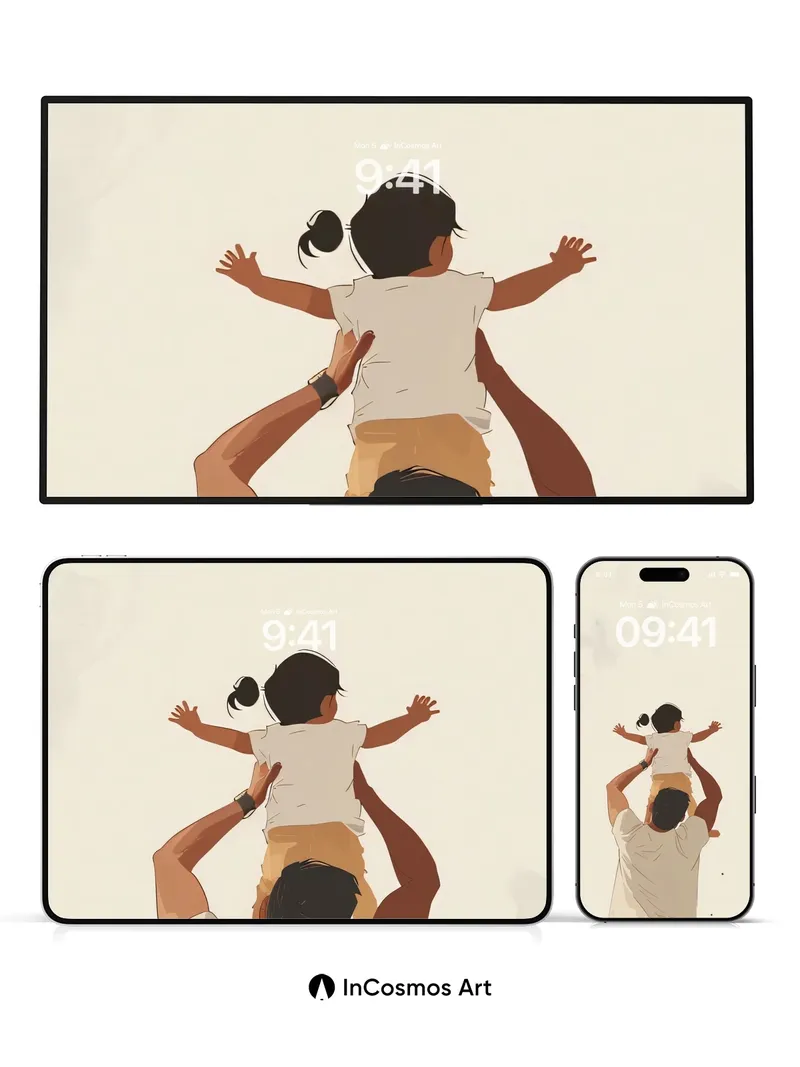 Serenity Lift Wallpaper with Gentle Light