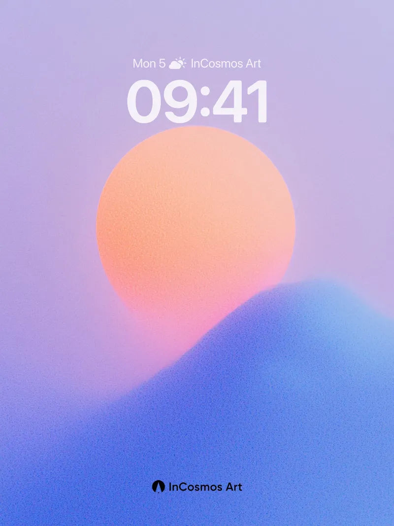 Serene Horizon Wallpaper with Soft Gradient Hues