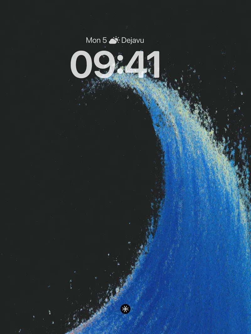 Midnight Ocean Wave Abstract Wallpaper wallpaper for iPhone, iPad & Mac