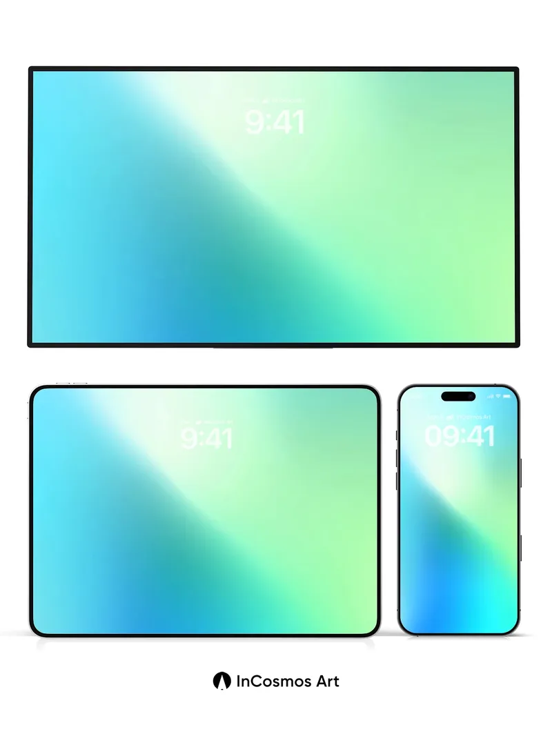 Luminous Gradient Wallpaper with Ethereal Hues