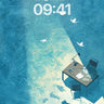 Submerged Desk Background with Sunlit Water wallpaper for iPhone, iPad & Mac