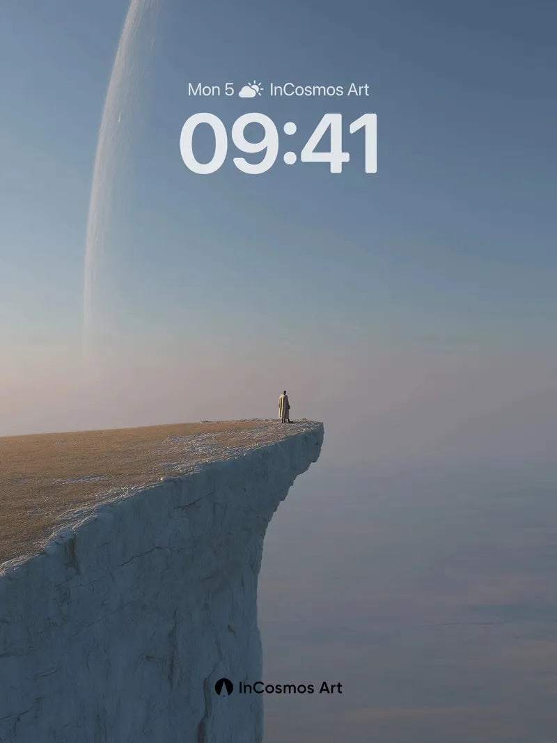 Solitary Horizon Wallpaper with Celestial Curve wallpaper for iPhone, iPad & Mac