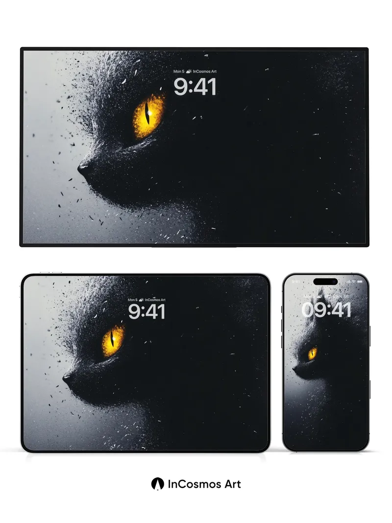 Shadow Pulse Wallpaper with Golden Eye