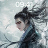 Frostwhisper Portrait Wallpaper with Ethereal Drift wallpaper for iPhone, iPad & Mac