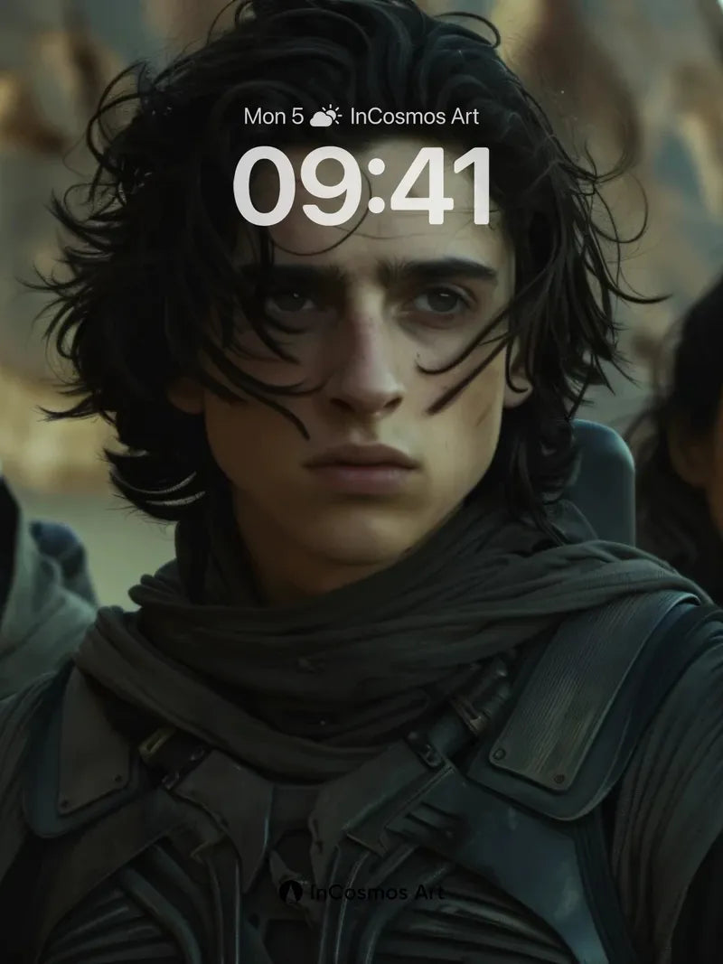 Desert Warrior Wallpaper with Shadowed Armor