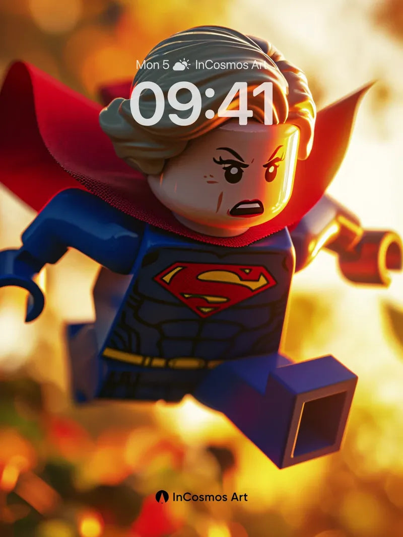 Fierce Flight Wallpaper with Lego Heroic Grace