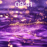 Luminous Abyss Wallpaper with Golden Particles wallpaper for iPhone, iPad & Mac