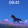 Starry Gallop Wallpaper with Midnight Meadow wallpaper for iPhone, iPad & Mac
