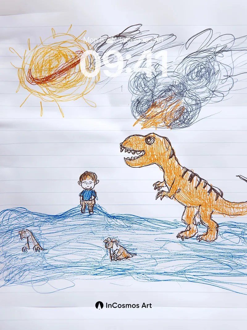 Childhood Wonder Wallpaper with Dinosaur Dreams wallpaper for iPhone, iPad & Mac