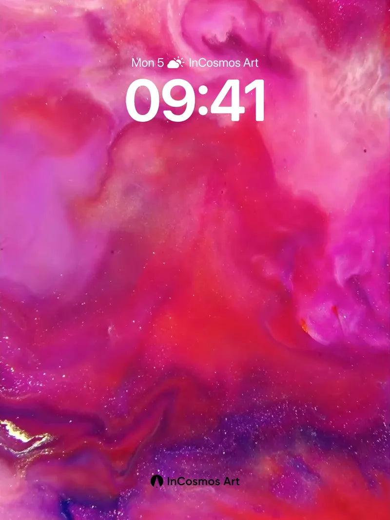 Luminous Storm Wallpaper with Cosmic Swirls