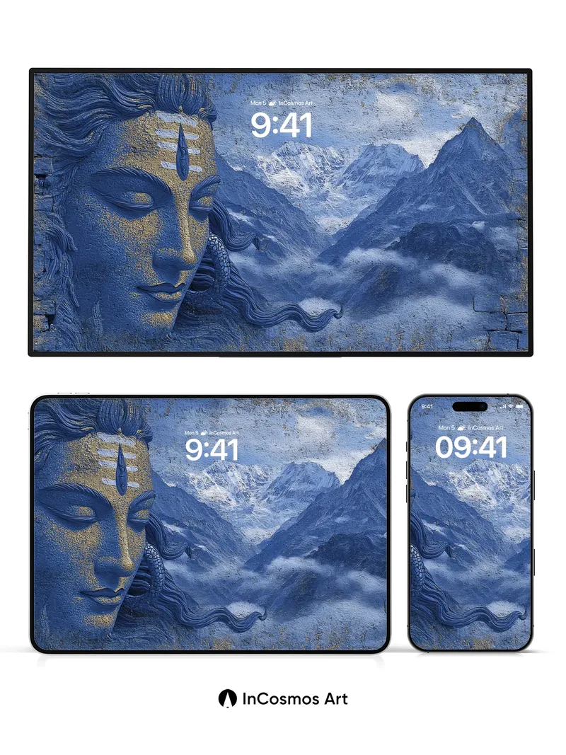 Serenity Carved in Stone Wallpaper with Mountain Breath