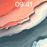 Liquid Amber Flow Wallpaper with Glassy Veins wallpaper for iPhone, iPad & Mac