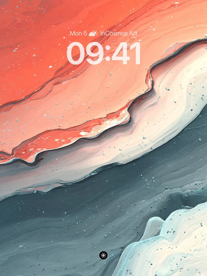 Liquid Amber Flow Wallpaper with Glassy Veins wallpaper for iPhone, iPad & Mac