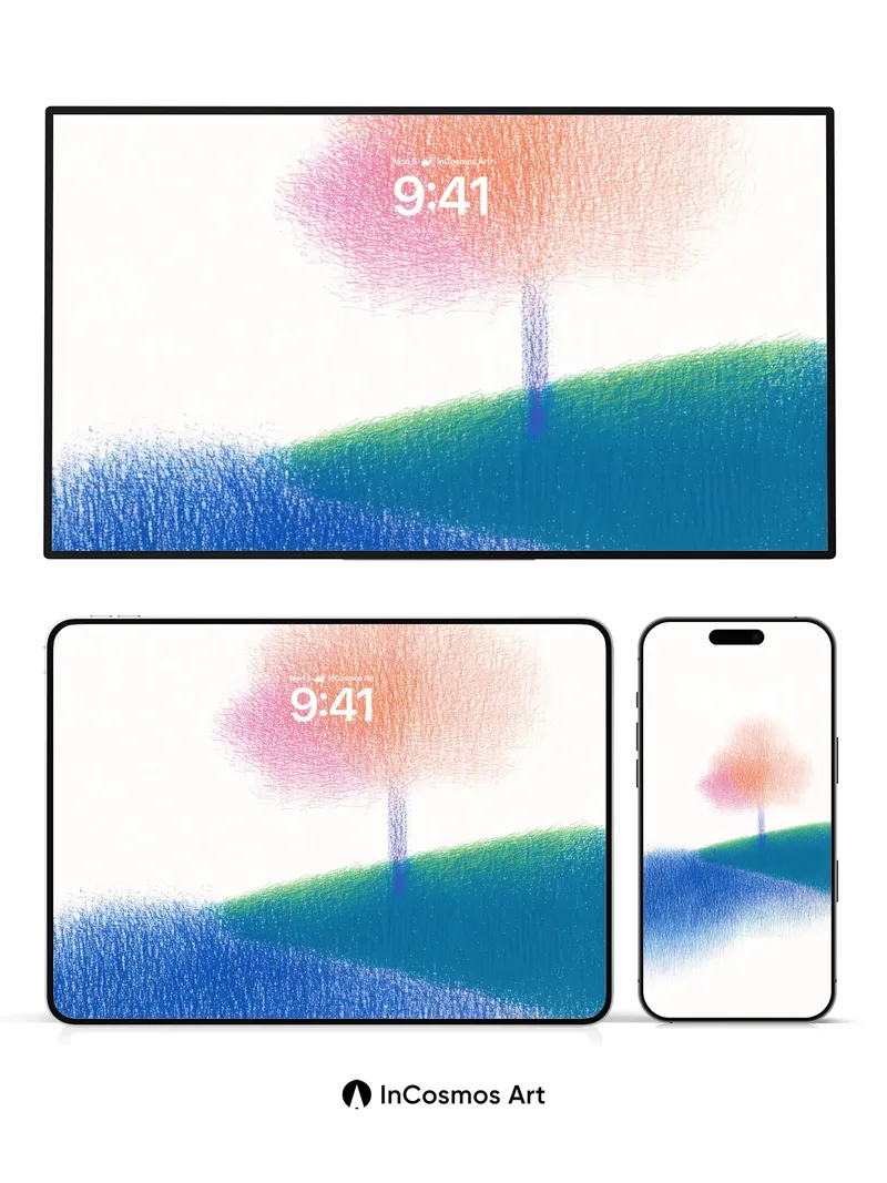 Serenity Bloom Wallpaper with Hazy Light