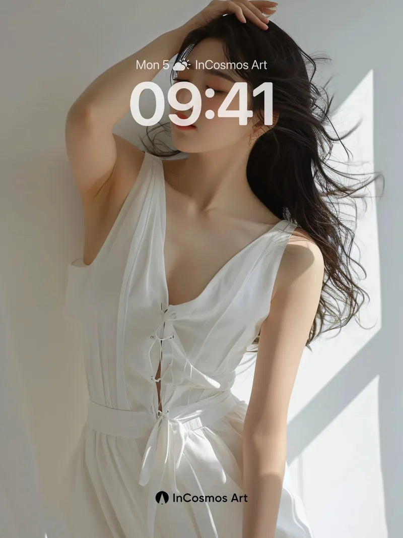 Sunlit Serenity Wallpaper with Whispering Fabric