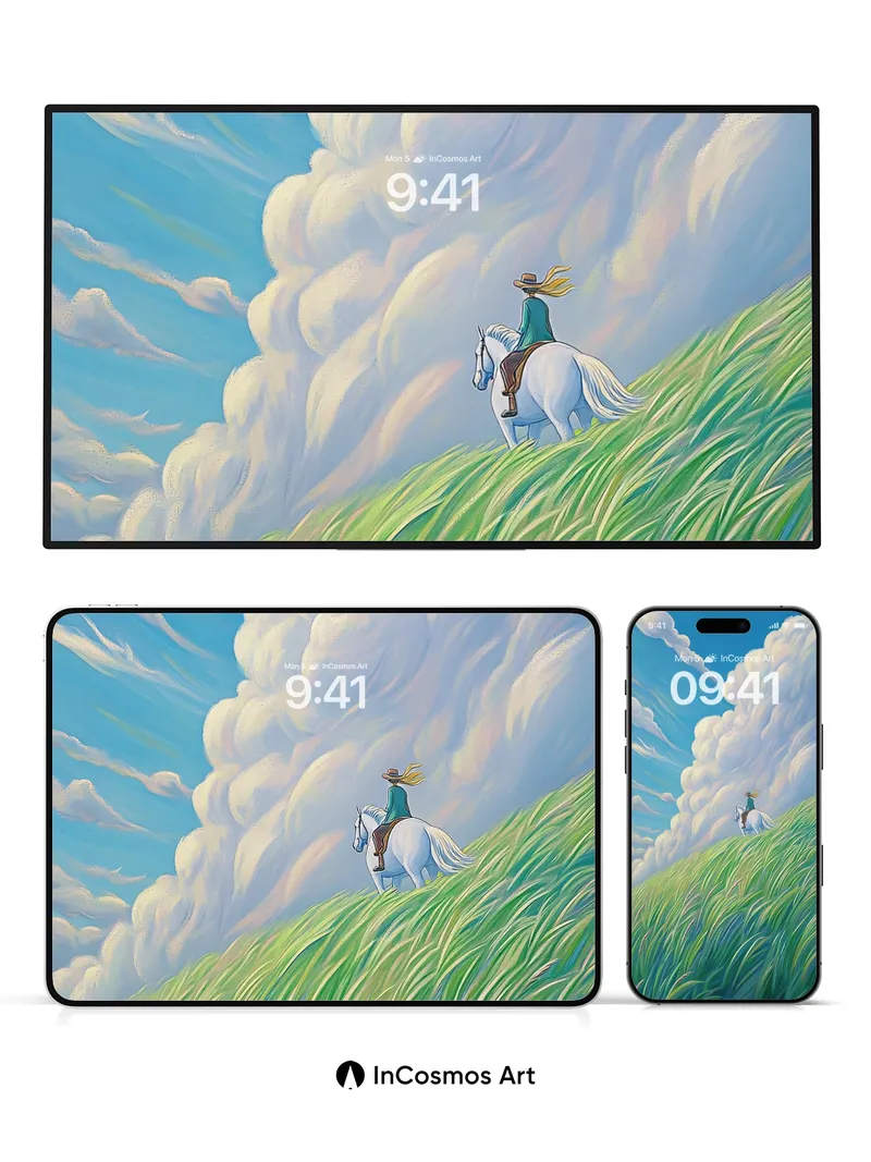 Serenity Ridge Wallpaper with Whispering Grass