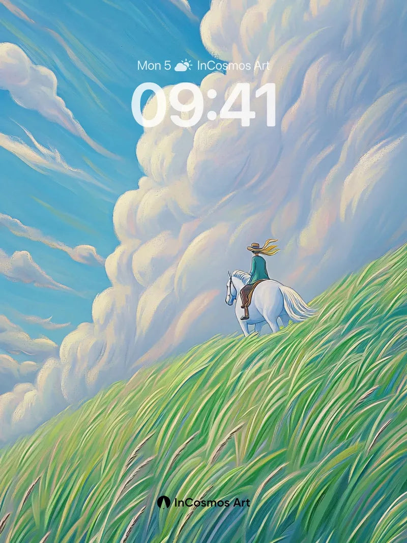 Serenity Ridge Wallpaper with Whispering Grass