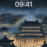 Lunar Reverie Wallpaper with Floating Temples wallpaper for iPhone, iPad & Mac