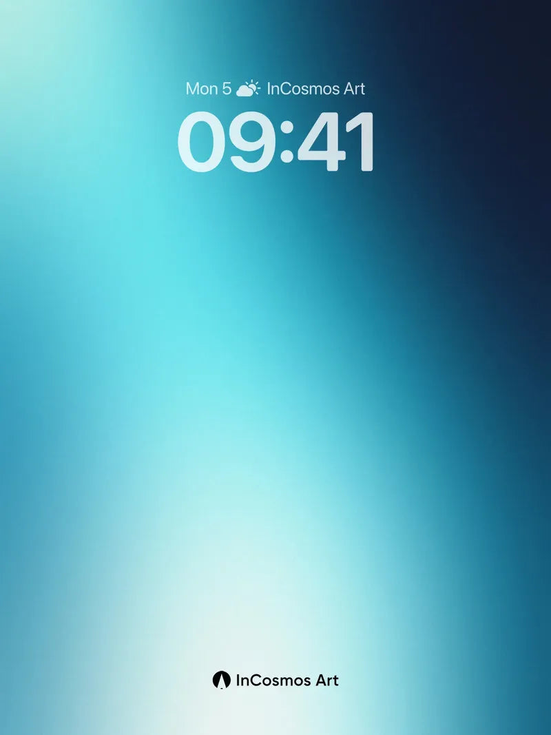 Serene Gradient Wallpaper with Ethereal Light Flow