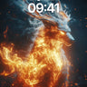 Blazing stag wallpaper with ember breath wallpaper for iPhone, iPad & Mac