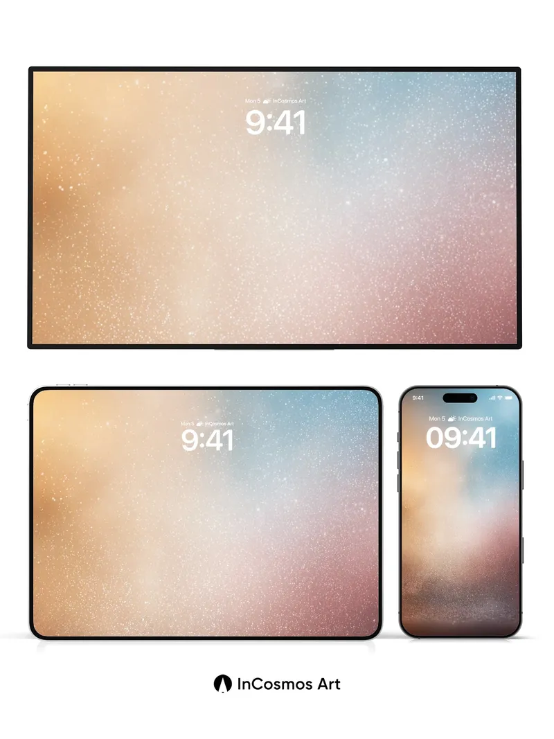 Cosmic Dust Wallpaper with Ethereal Hues