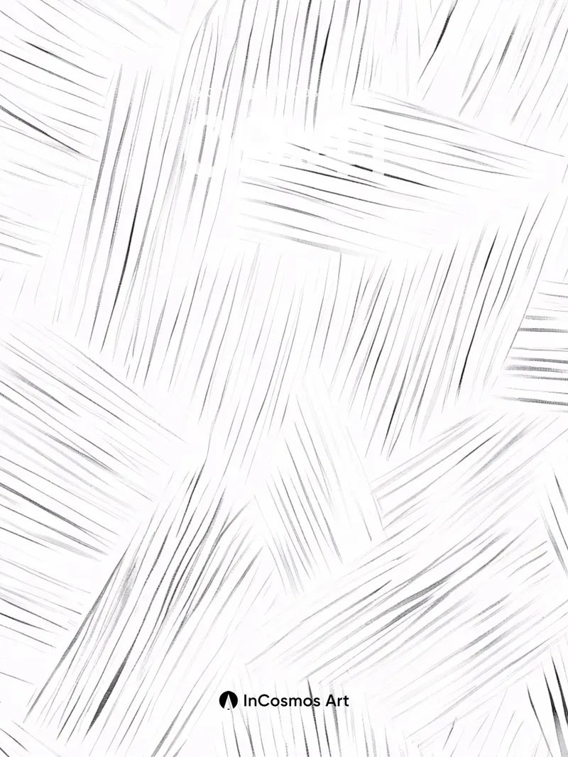 Whispering Grid Wallpaper with Inked Lines