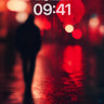 Rain-Slicked Solitude Wallpaper with Neon Echoes wallpaper for iPhone, iPad & Mac