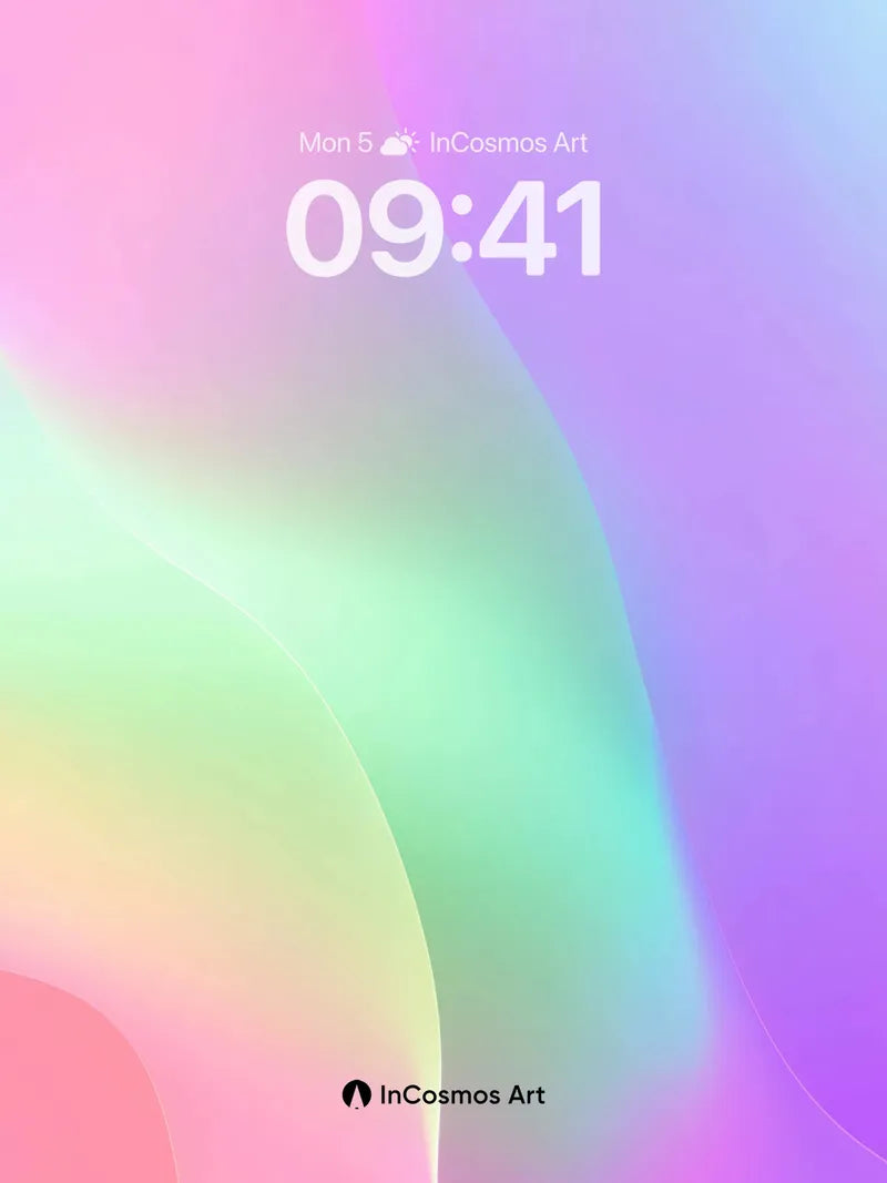 Luminous Gradient Wallpaper with Ethereal Flow