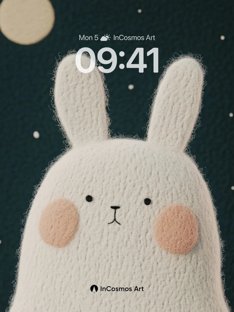 Moonlit Wool Wallpaper with Starlight Whispers wallpaper for iPhone, iPad & Mac