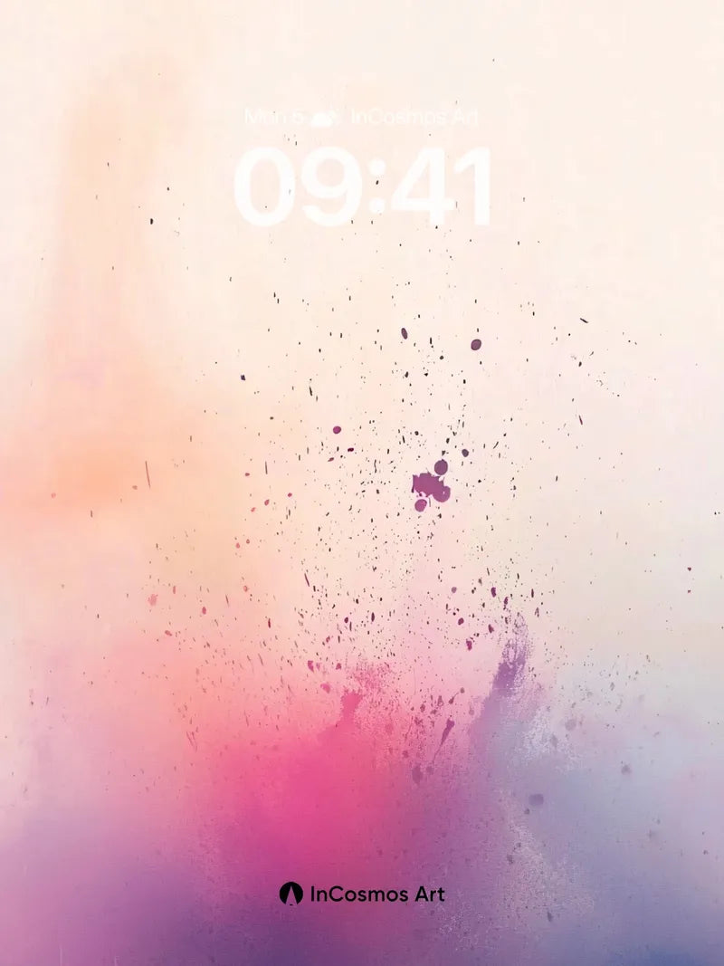 Ethereal Hush Wallpaper with Floating Pigment