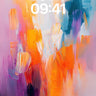 Crimson Pulse Wallpaper with Electric Brushstrokes wallpaper for iPhone, iPad & Mac