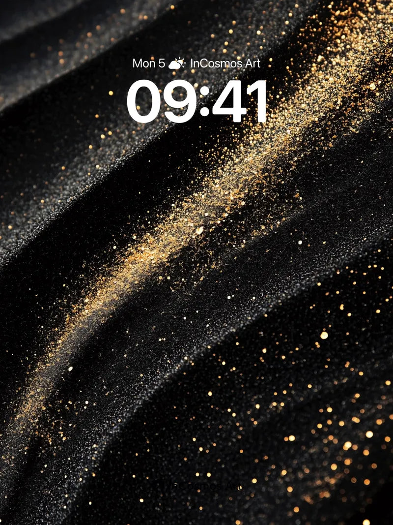 Luxury Gold Dust Wallpaper with Velvet Flow