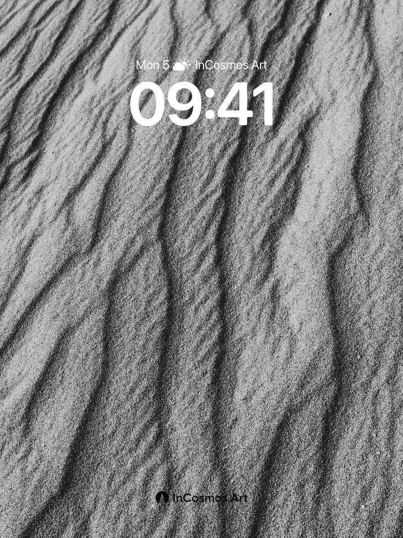 Serpentine Sand Wallpaper with Wind-Whispered Lines