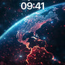 Neon Pulse Wallpaper with Cosmic Threads wallpaper for iPhone, iPad & Mac
