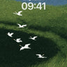Serenity Flight Wallpaper with Whispering Grass wallpaper for iPhone, iPad & Mac