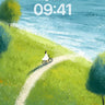 Serenity Path Wallpaper with Coastal Whisper wallpaper for iPhone, iPad & Mac