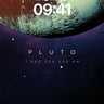 Cosmic Silence Wallpaper with Pluto's Crimson Veil wallpaper for iPhone, iPad & Mac