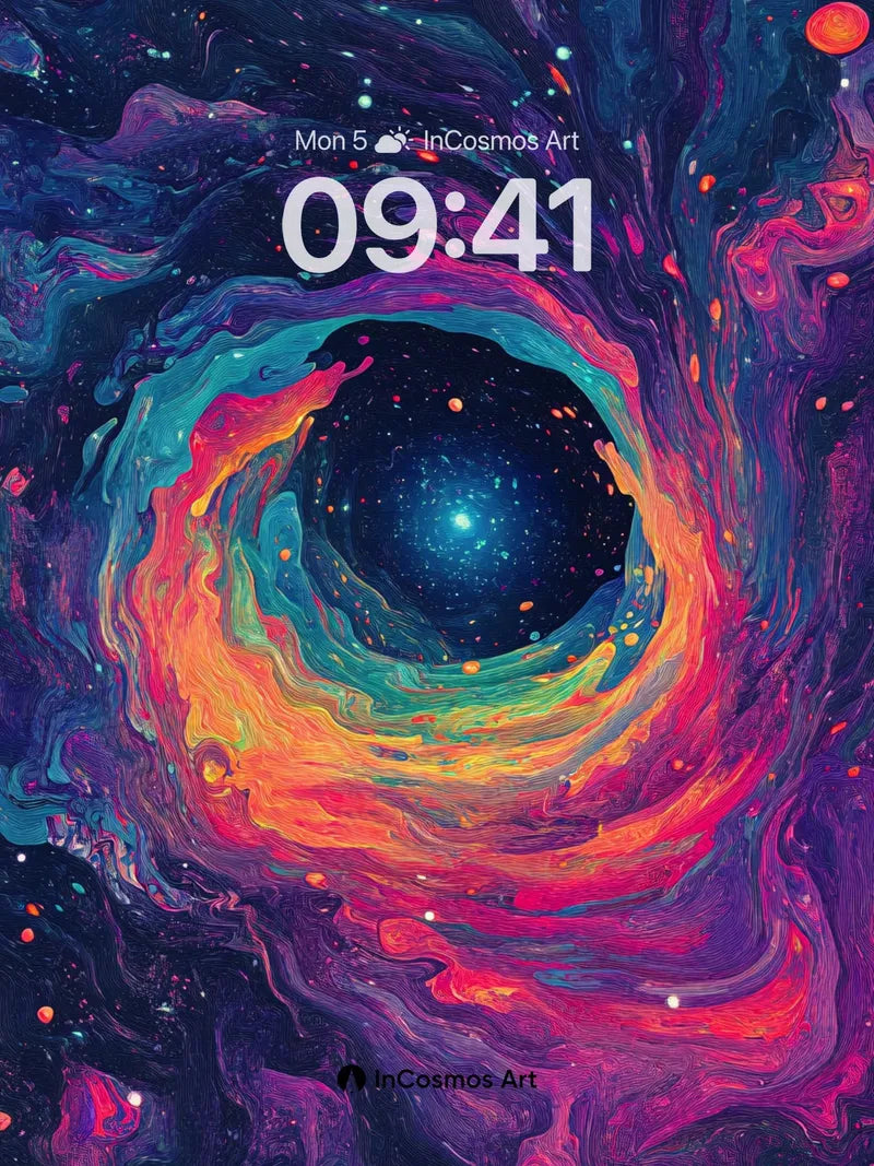 Cosmic Vortex Wallpaper with Nebula Pulse wallpaper for iPhone, iPad & Mac