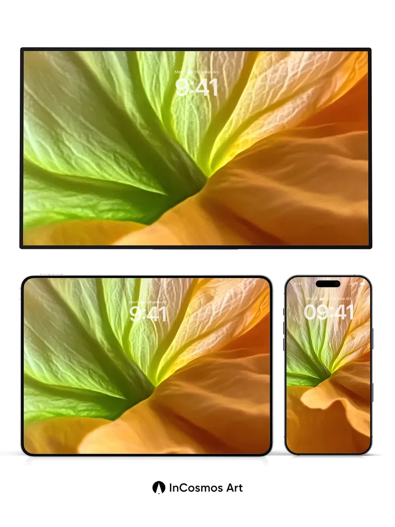 Golden Veil Wallpaper with Living Light