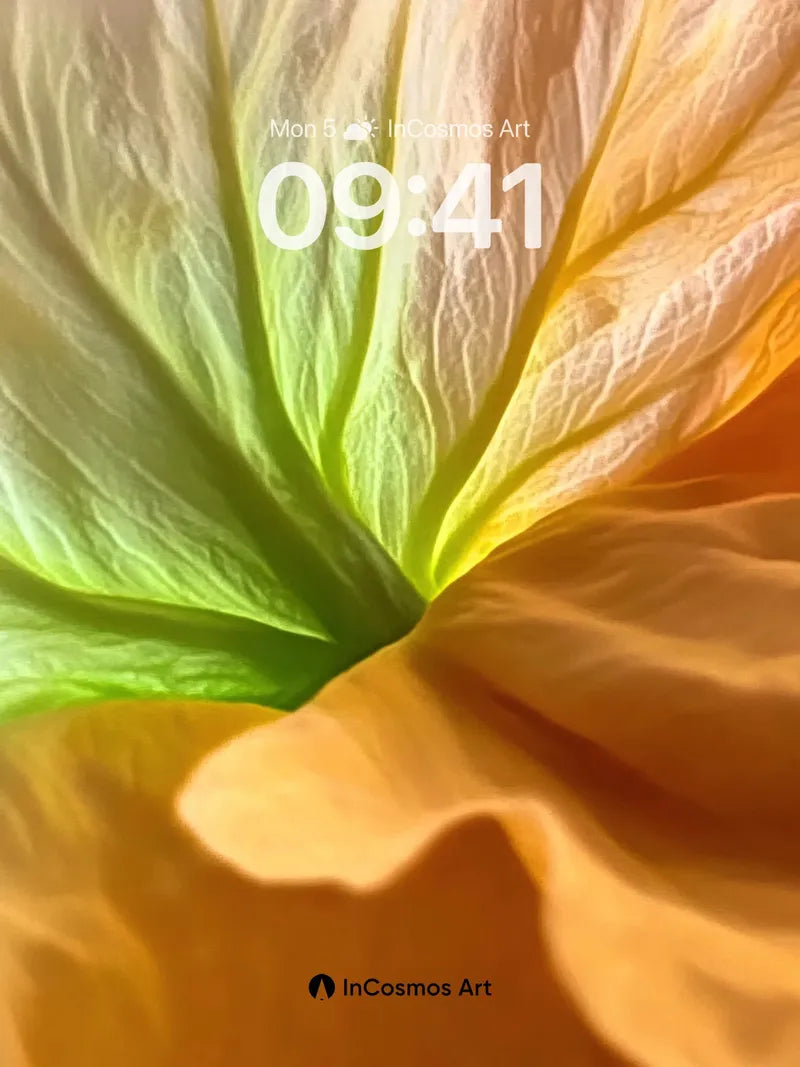 Golden Veil Wallpaper with Living Light